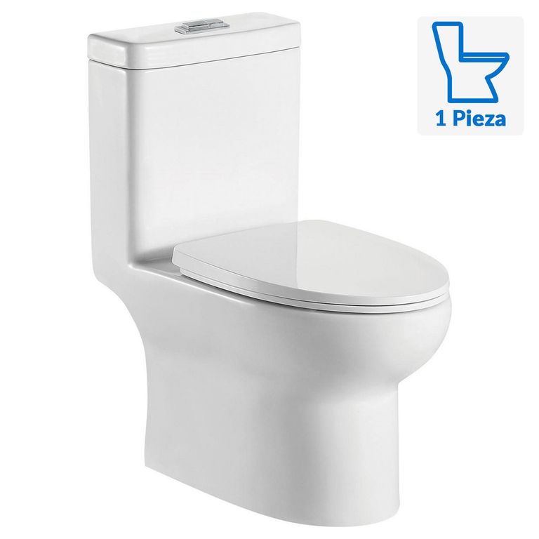 Sanitario One piece Dual Múltiple 5 Litros OP Eleganza Blanco