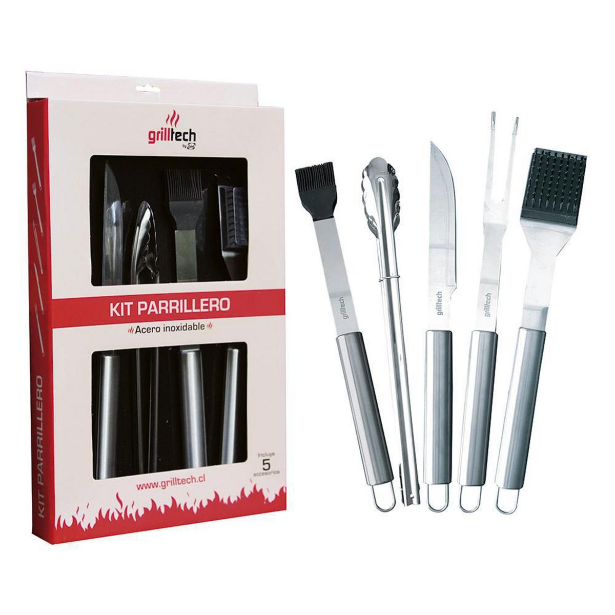 GRILLTECH - Set parrillero 5 accesorios