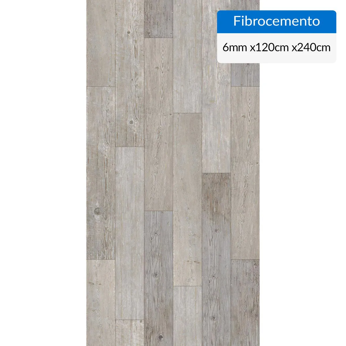 PIZARREÑO CEDRAL - Set 3 Fibrocemento Simplísima 6 mm 120x240 cm Madera R Soft