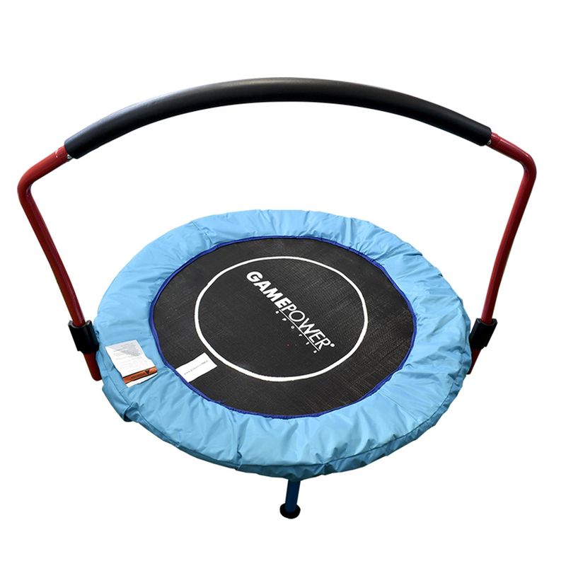 GAME POWER - Trampolín 92x21x92 cm Negro