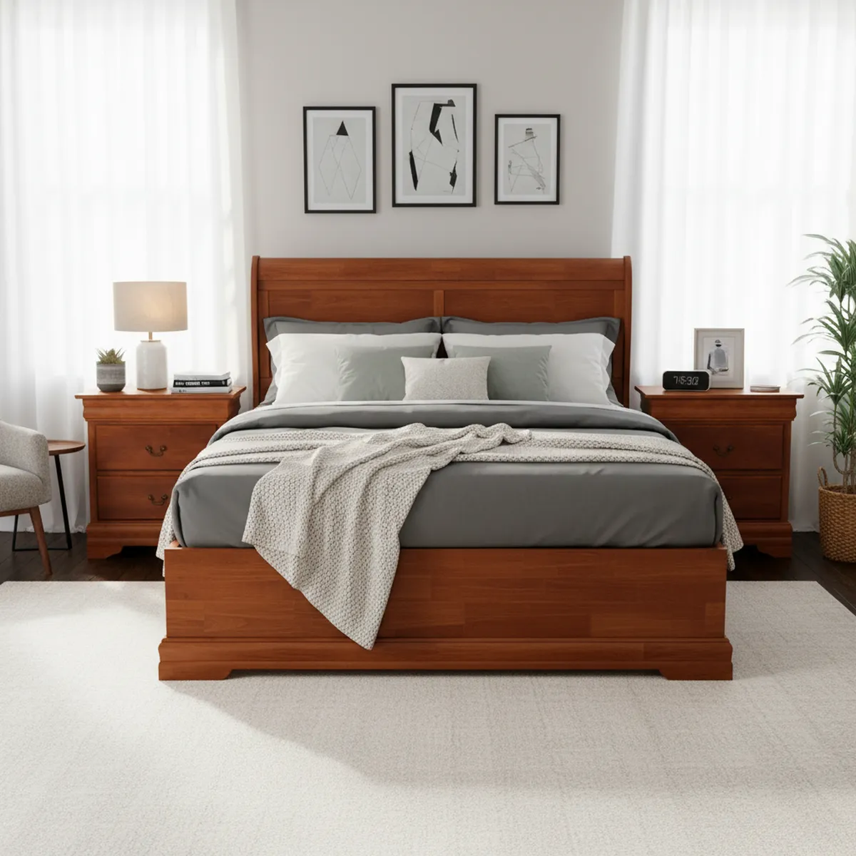 CIC - Respaldo + 2 velador king