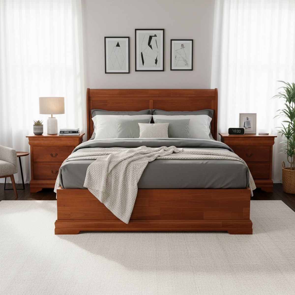 CIC - Respaldo + 2 velador king