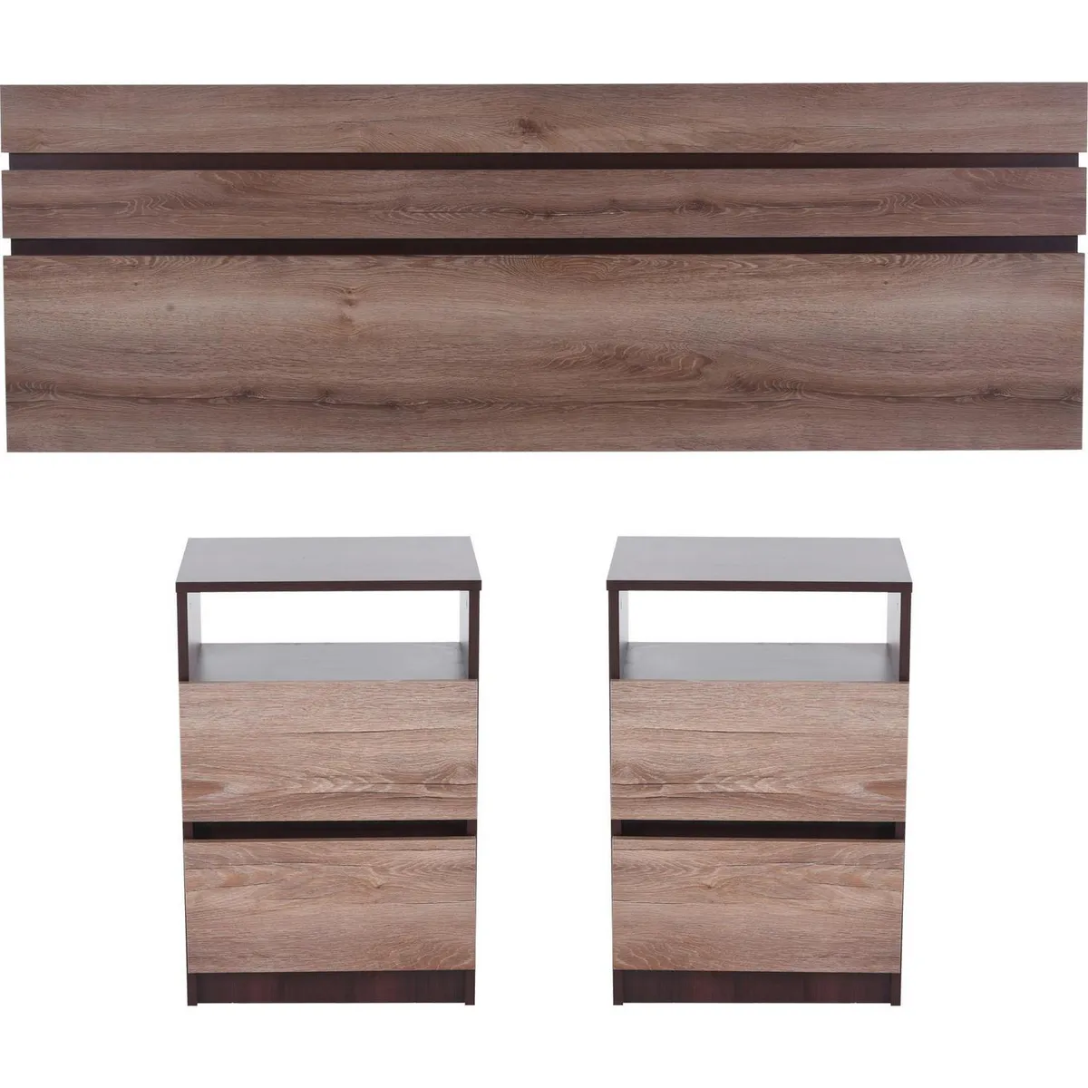 CIC - Respaldo + 2 velador 2 plazas