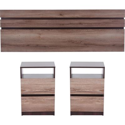 Imagen 2 del producto Respaldo + 2 velador 2 plazas