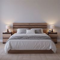 Respaldo + 2 velador 2 plazas