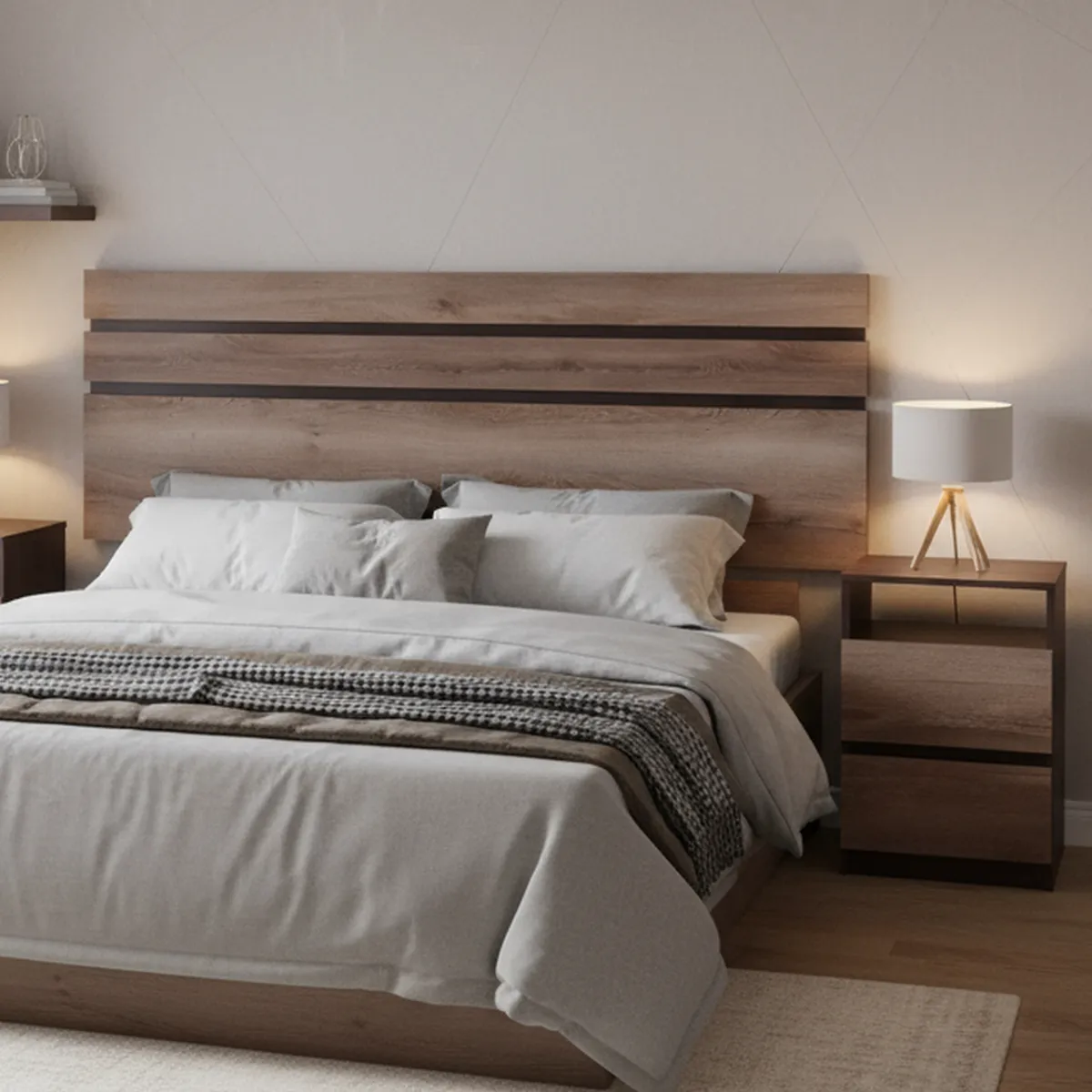 CIC - Respaldo + 2 velador king