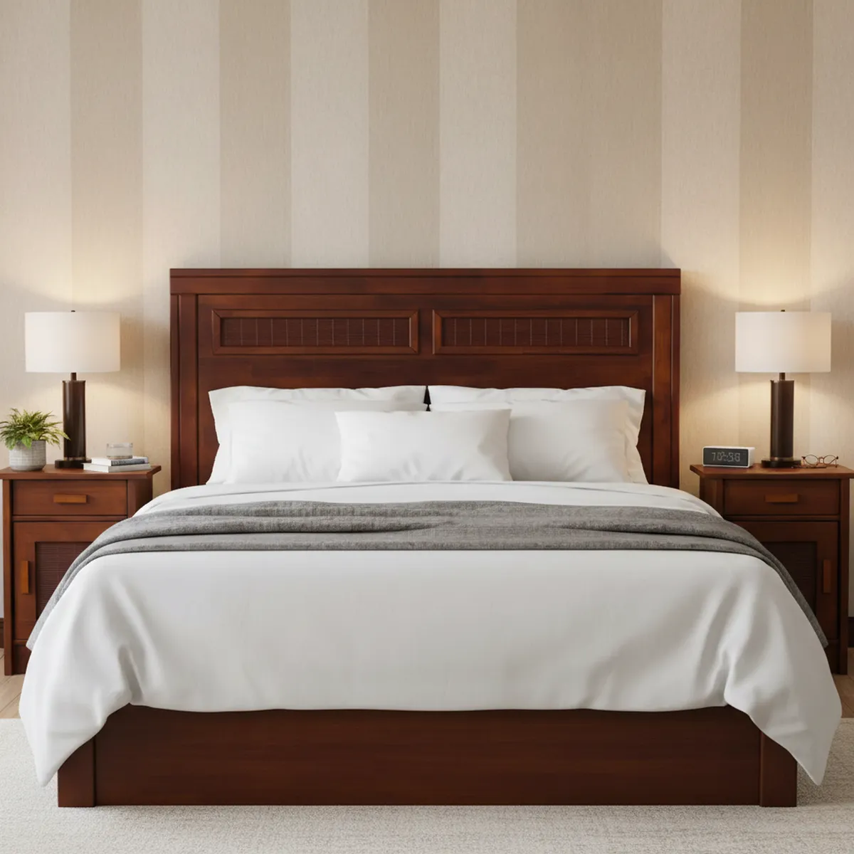 CIC - Respaldo + 2 velador 2 plazas