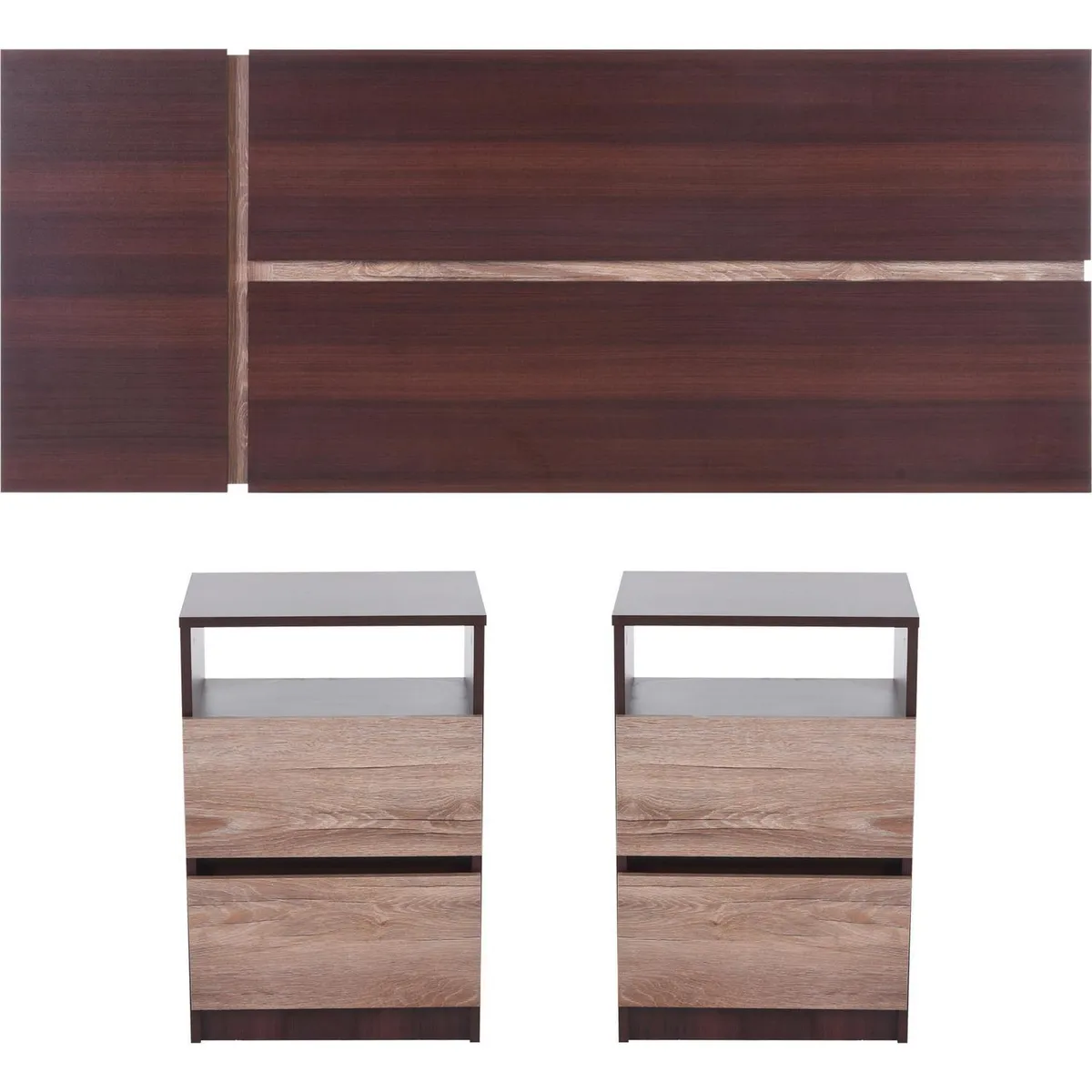 CIC - Respaldo + 2 velador 2 plazas