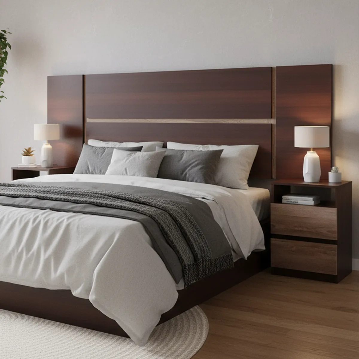 CIC - Respaldo + 2 velador king