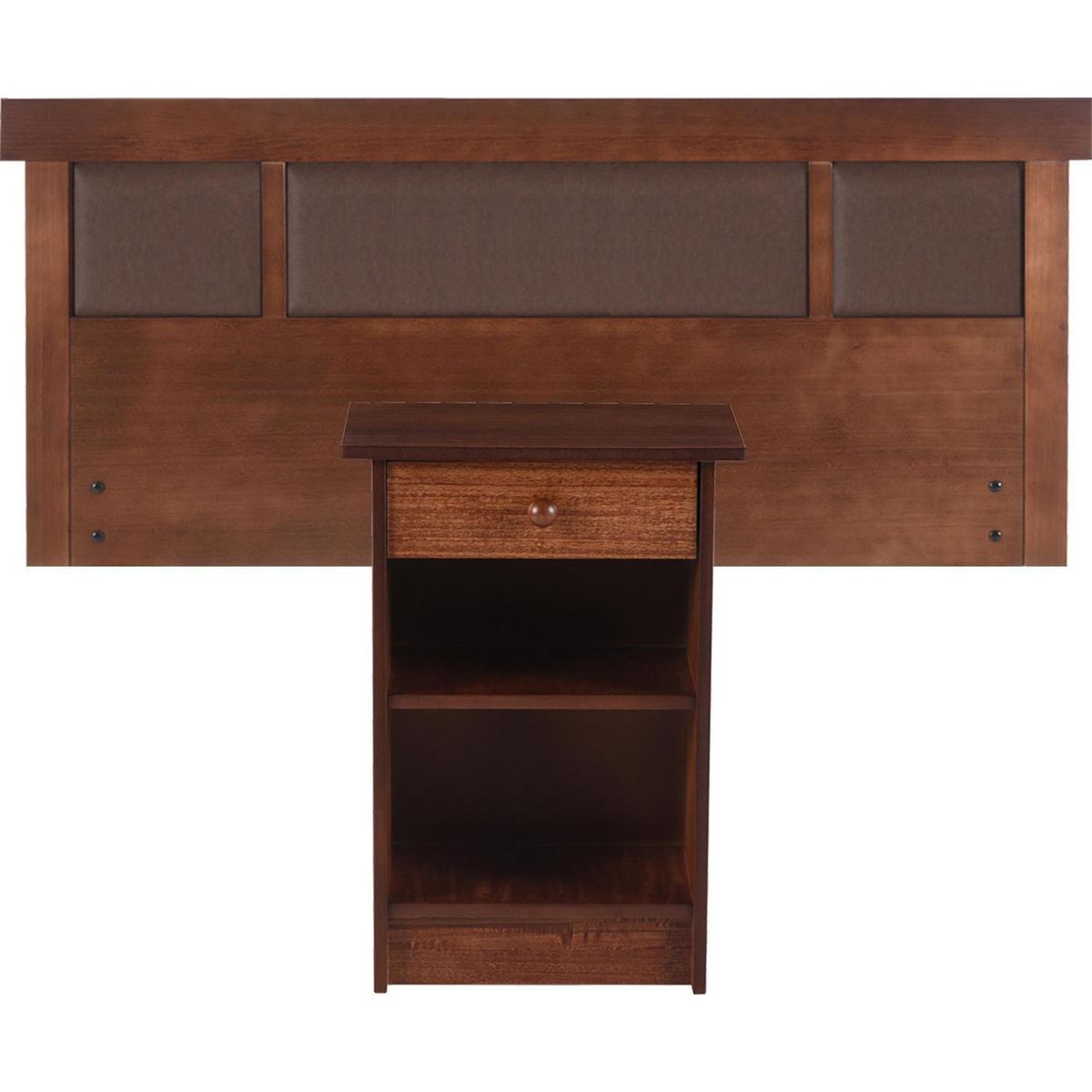 CIC - Respaldo + 1 velador 1.5 plazas