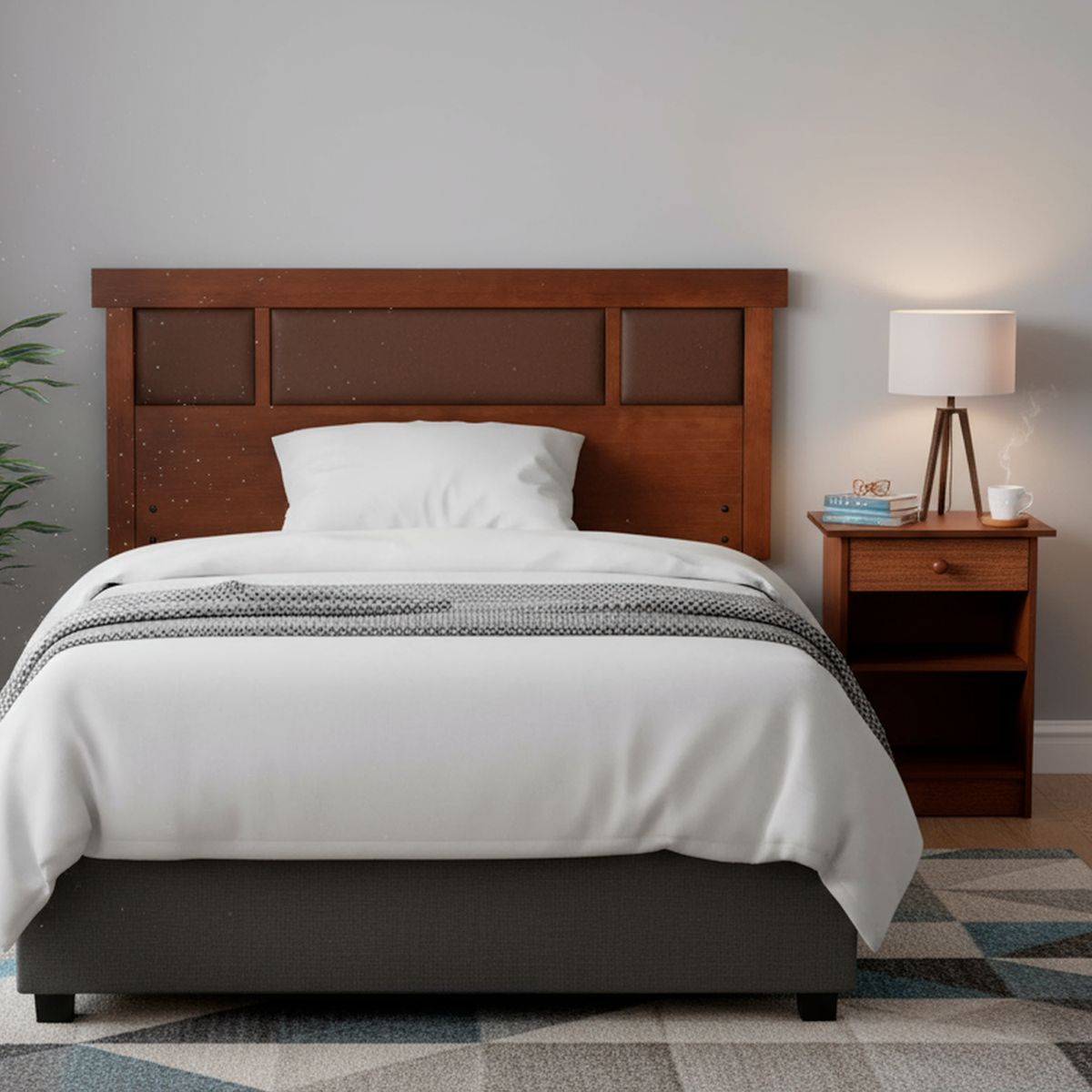 CIC - Respaldo + 1 velador 1.5 plazas