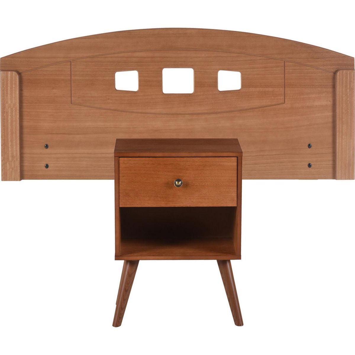 CIC - Respaldo + 1 velador 1.5 plazas