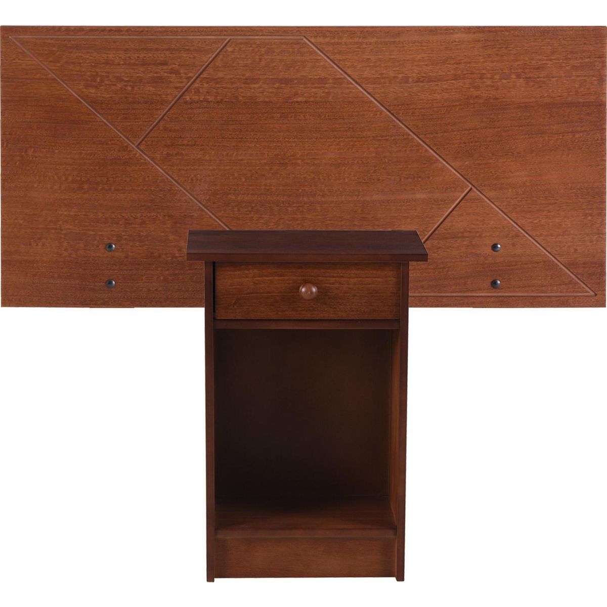 CIC - Respaldo + 1 velador 1.5 plazas