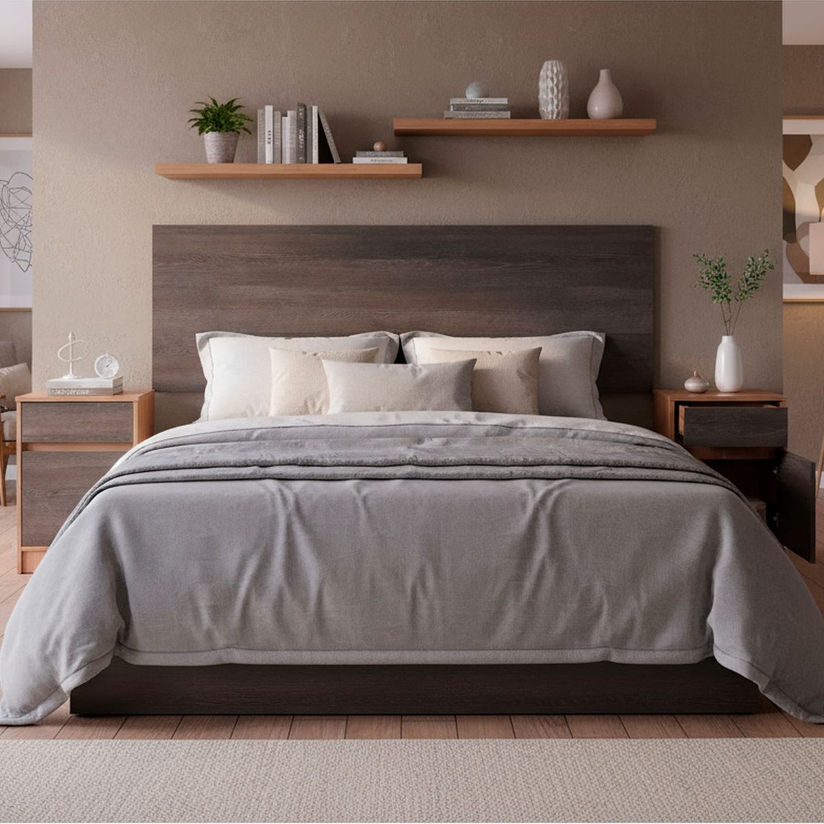 CIC - Respaldo + 2 velador king