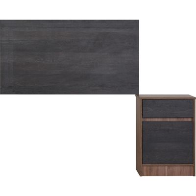 Imagen 2 del producto Respaldo + 1 velador 1.5 plazas