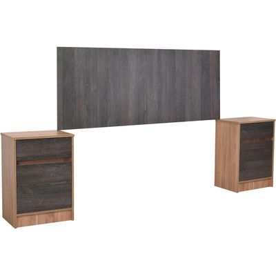 Imagen 2 del producto Respaldo + 2 velador 2 plazas