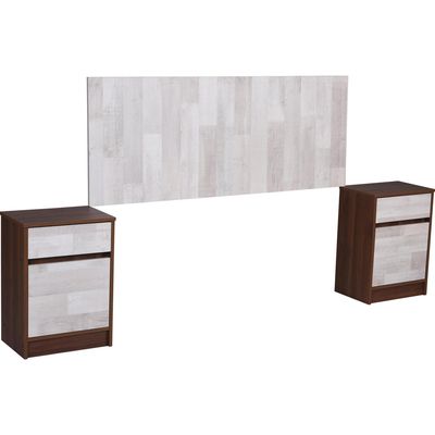 Imagen 2 del producto Respaldo + 2 velador 2 plazas