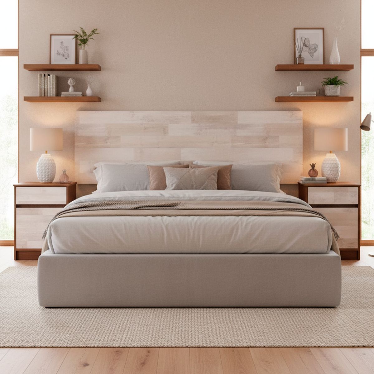 CIC - Respaldo + 2 velador king