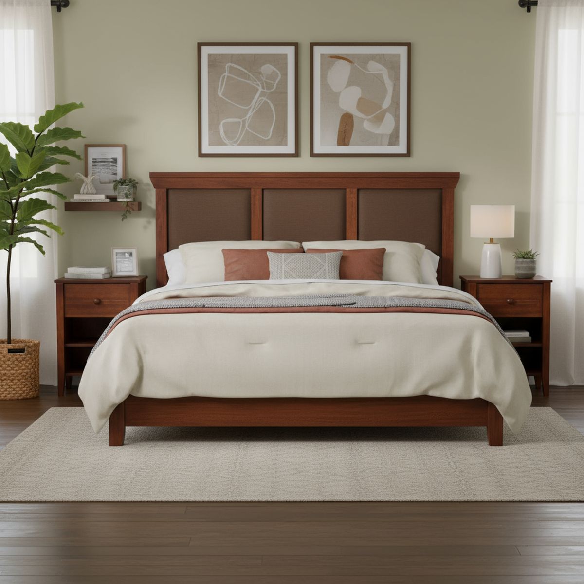 CIC - Respaldo + 2 velador 2 plazas