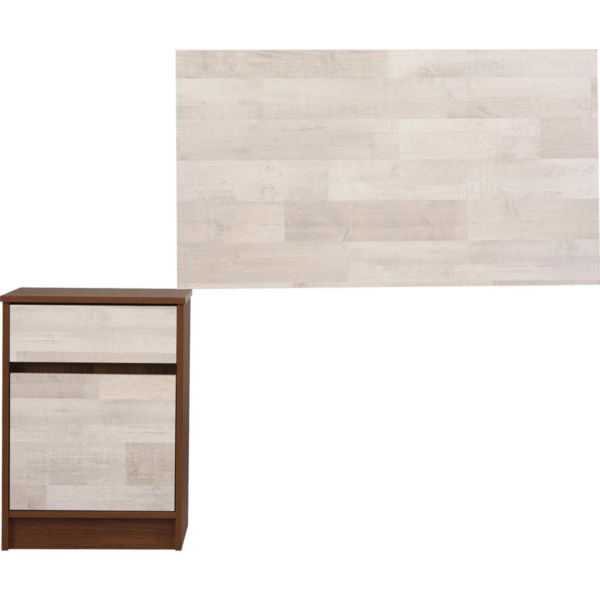 CIC - Respaldo + 1 velador 1.5 plazas