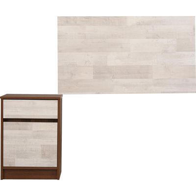 Imagen 2 del producto Respaldo + 1 velador 1.5 plazas