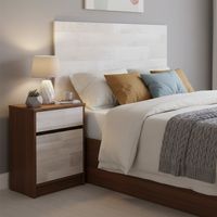 Respaldo + 1 velador 1.5 plazas