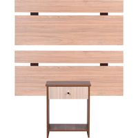 2 Respaldo + 1 Velador 1.5 Plazas