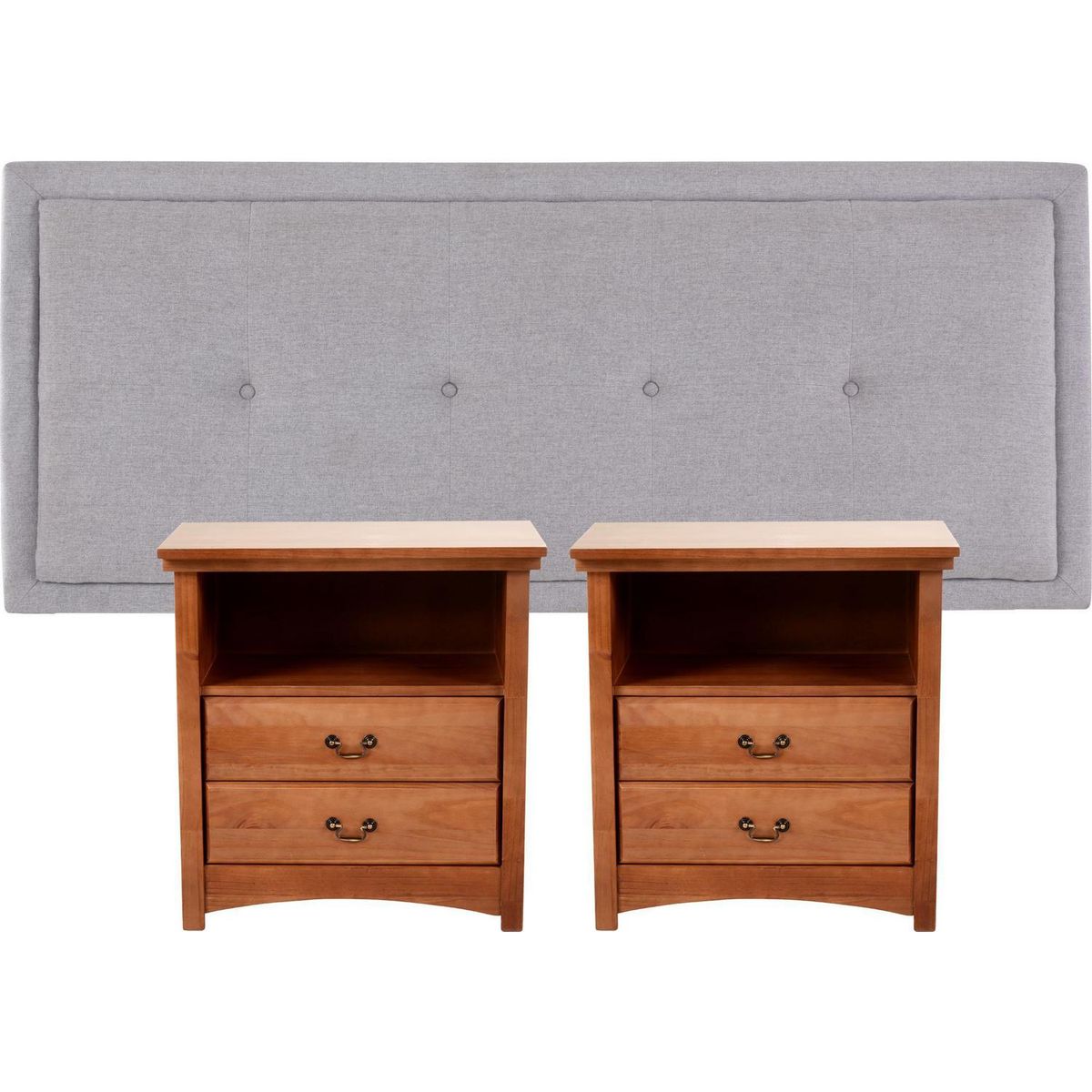 CIC - Respaldo + 2 velador 2 plazas