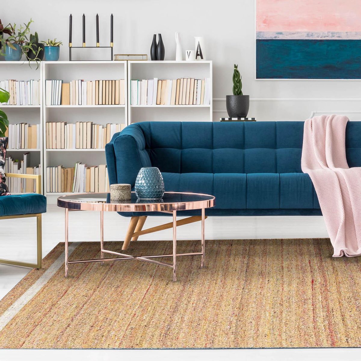 DIB - Alfombra Premium 140x200 cm Lana Naranjo