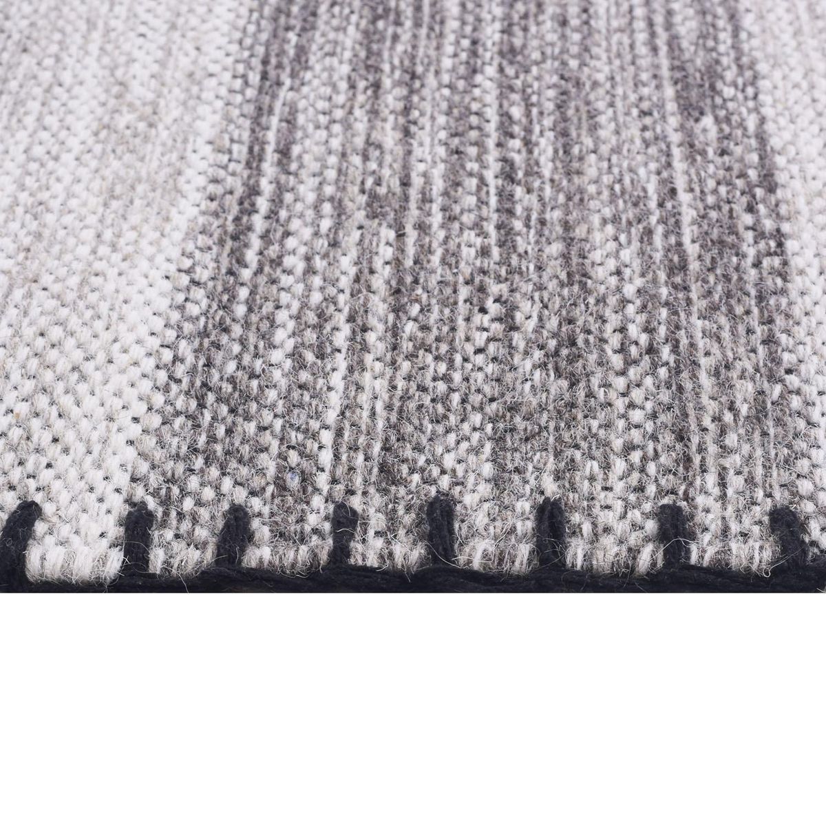 DIB - Alfombra Tribal 70x240 cm Lana Natural/gris