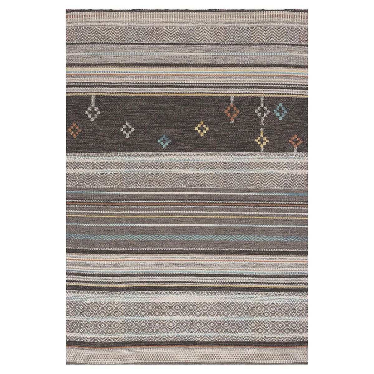 DIB - Alfombra Tribal 140x200 cm Lana Multicolor