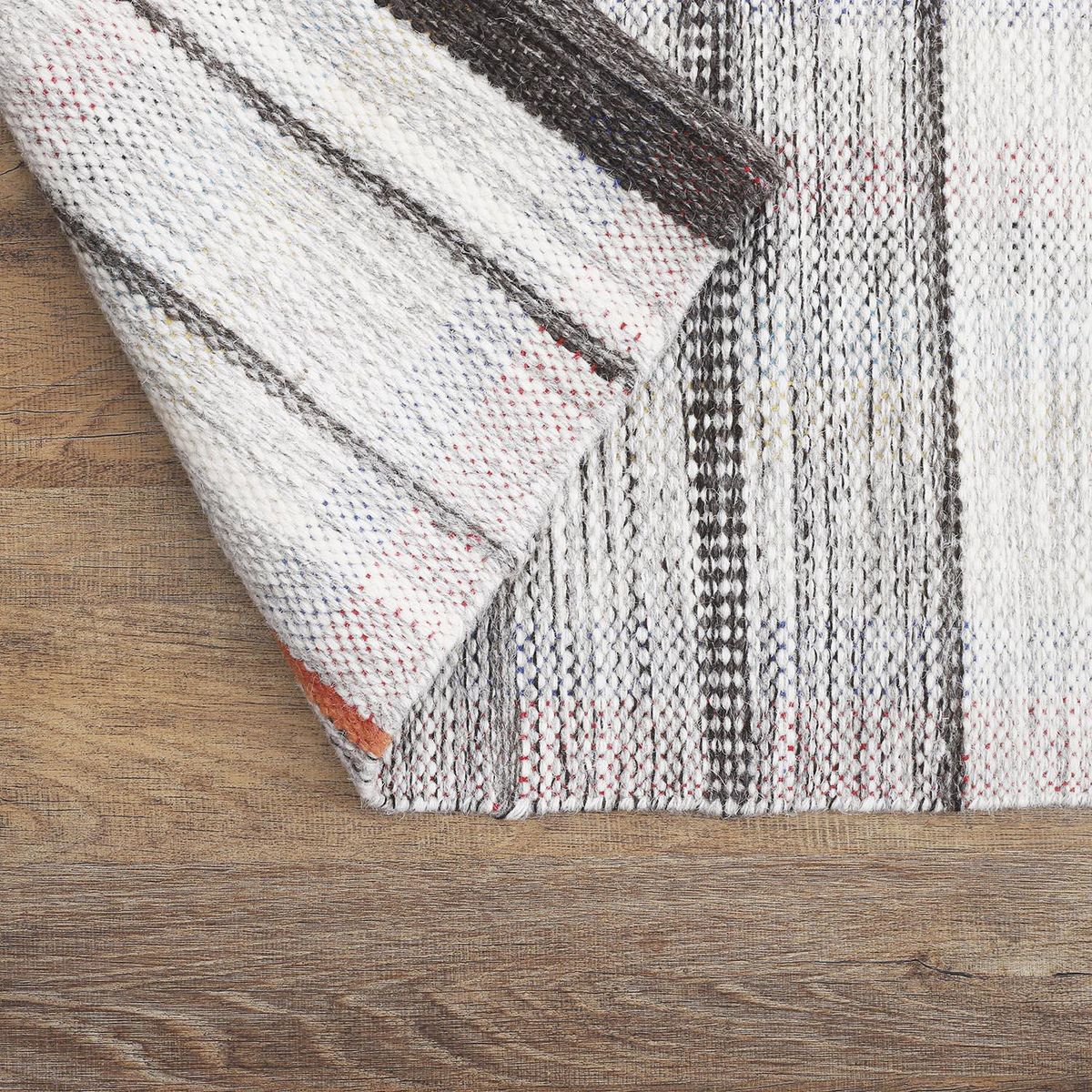 DIB - Alfombra Tribal 70x240 cm Lana Natural/gris