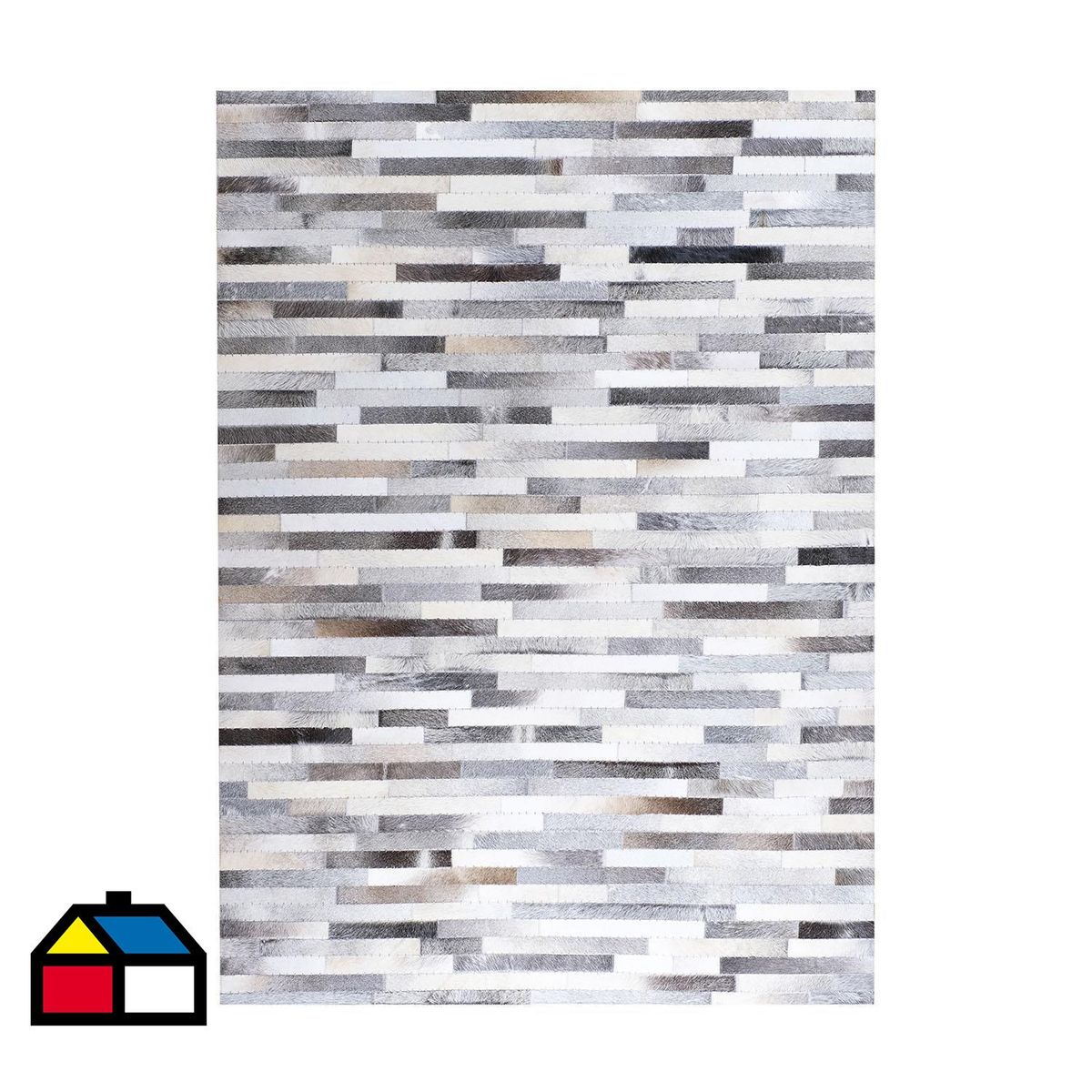 DIB - Alfombra Cuero 140x200 cm Cuero Multicolor