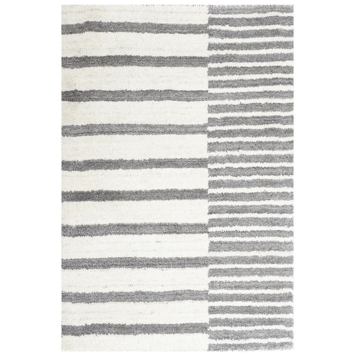 DIB - Alfombra Handloom 70x240 cm Lana Natural/gris