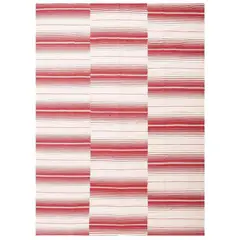 DIB - Alfombra Grande Rustic 190x290 cm Lana Blanco/rojo