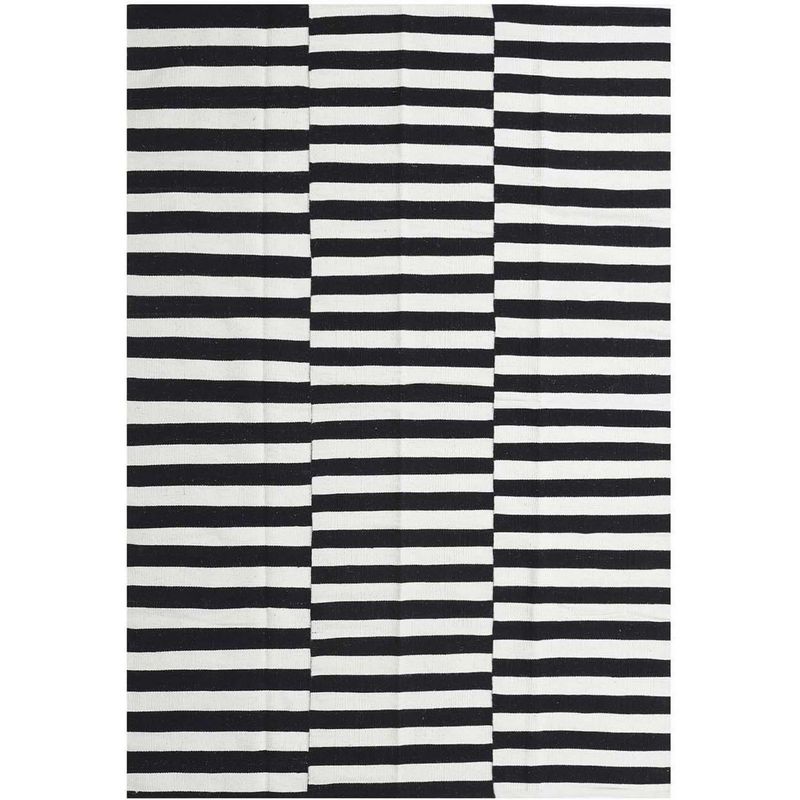 DIB - Alfombra Rustic 160x230 cm Lana Blanco/negro