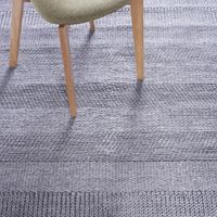 Alfombra Handwoven 160x230 cm Lana Gris