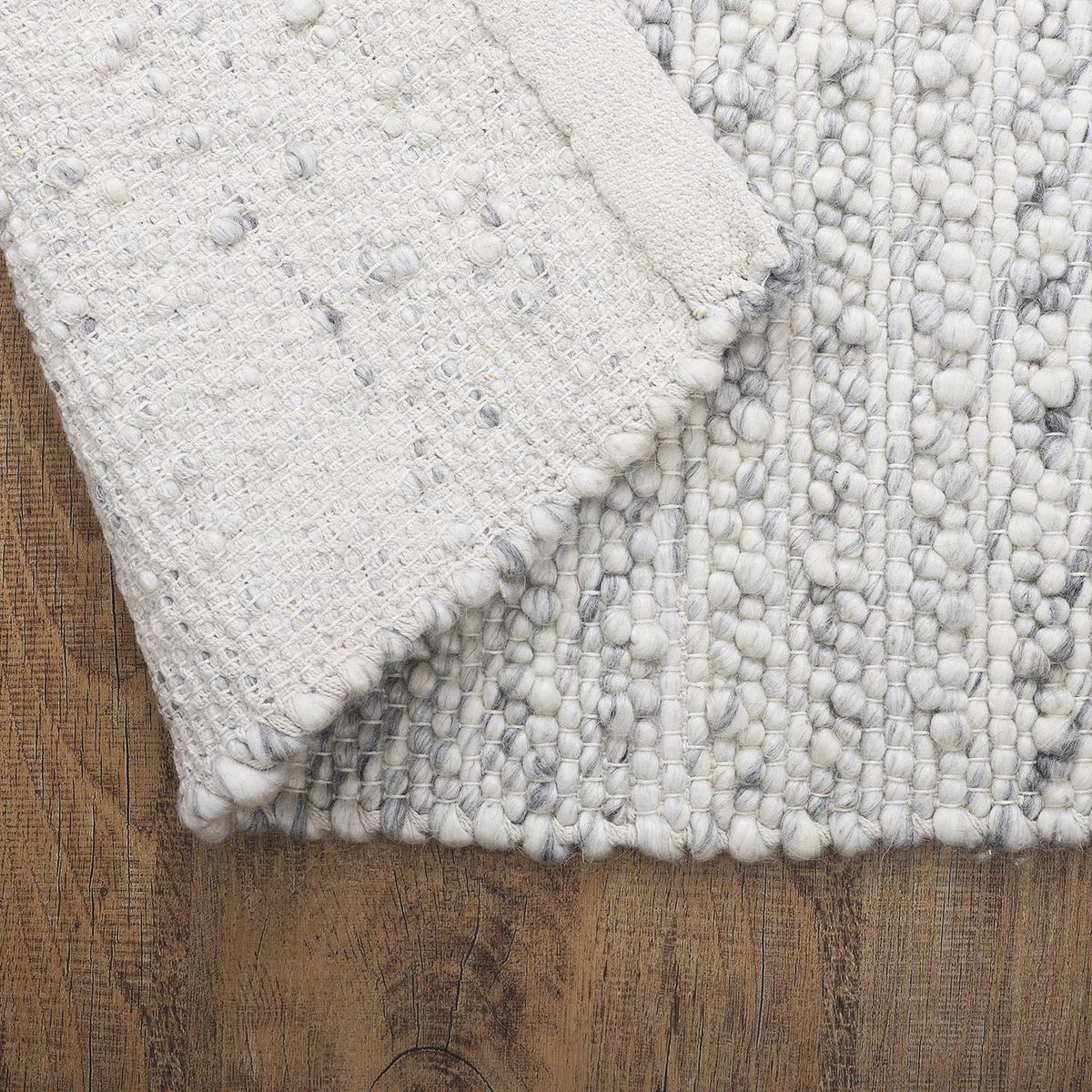 DIB - Alfombra Handwoven 160x230 cm Lana Plata