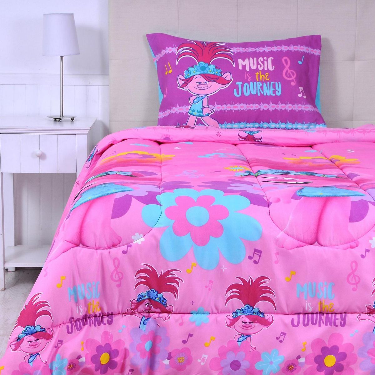 UNIVERSAL - Plumón 1.5 plazas Trolls journey Multicolor 