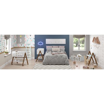 Imagen 2 del producto Mini cuna colecho 57x91x96 cm blanca