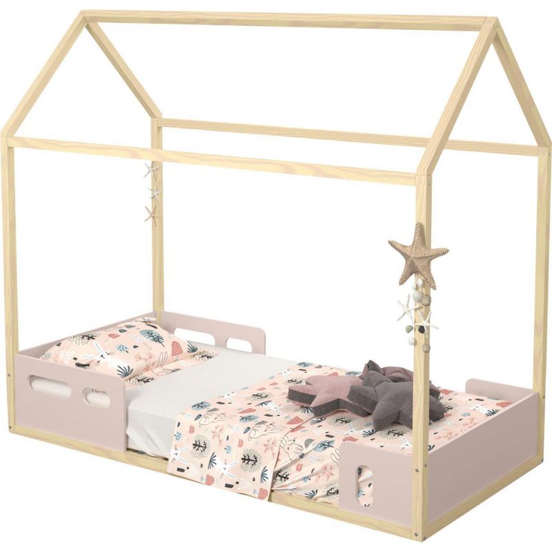 KIDSCOOL - Cama Infantil Casita Rosado