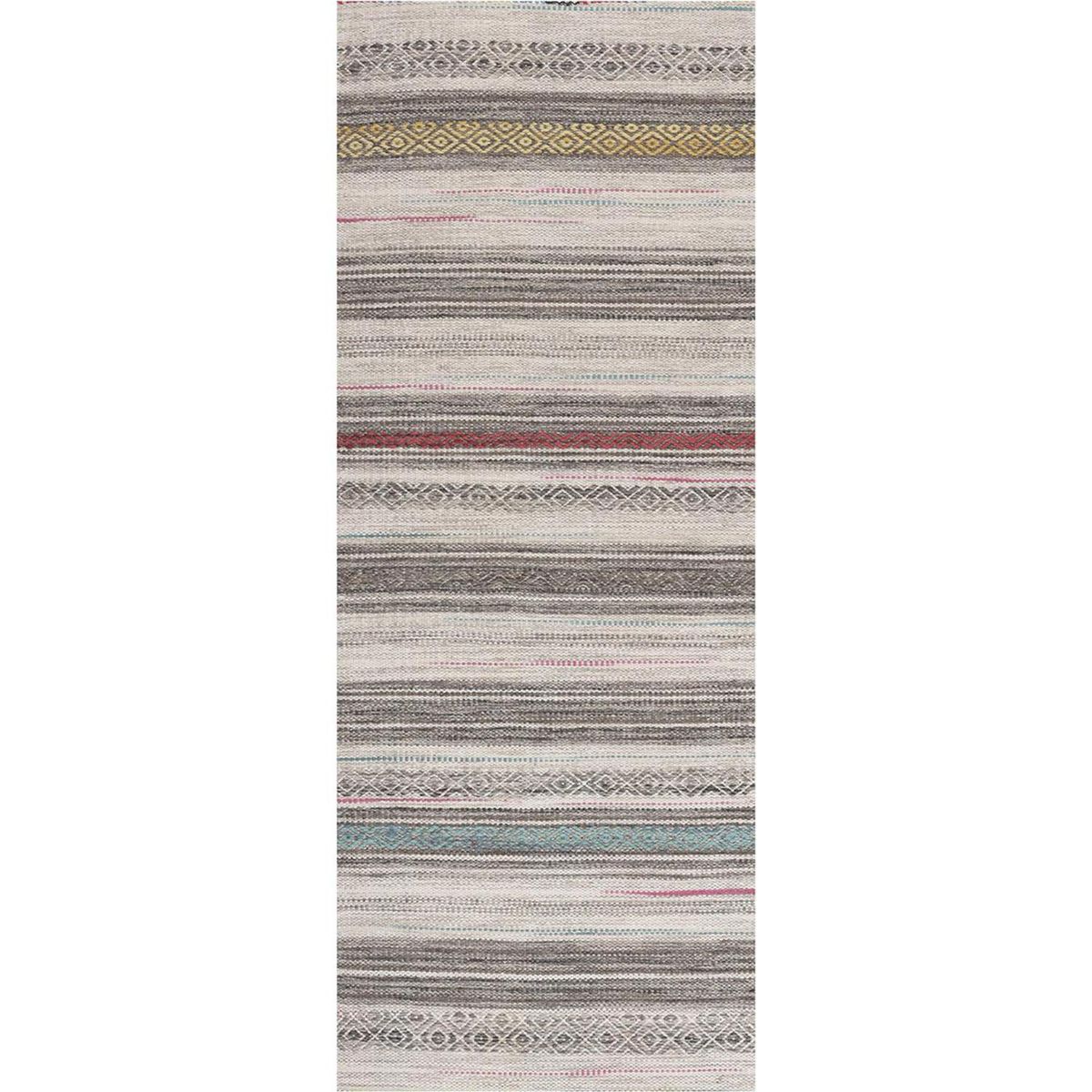 DIB - Alfombra Tribal 70x240 cm Lana Multicolor