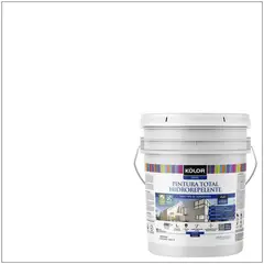 KOLOR - Pintura total hidrorepelente satín blanco 5 galón