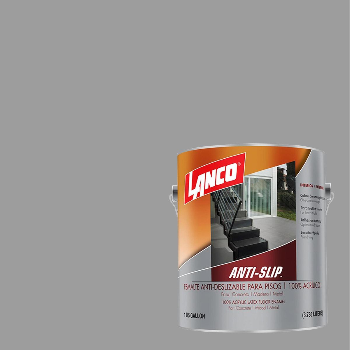 LANCO - Esmalte Antiderrapante Lata 1 galón(es) Gris