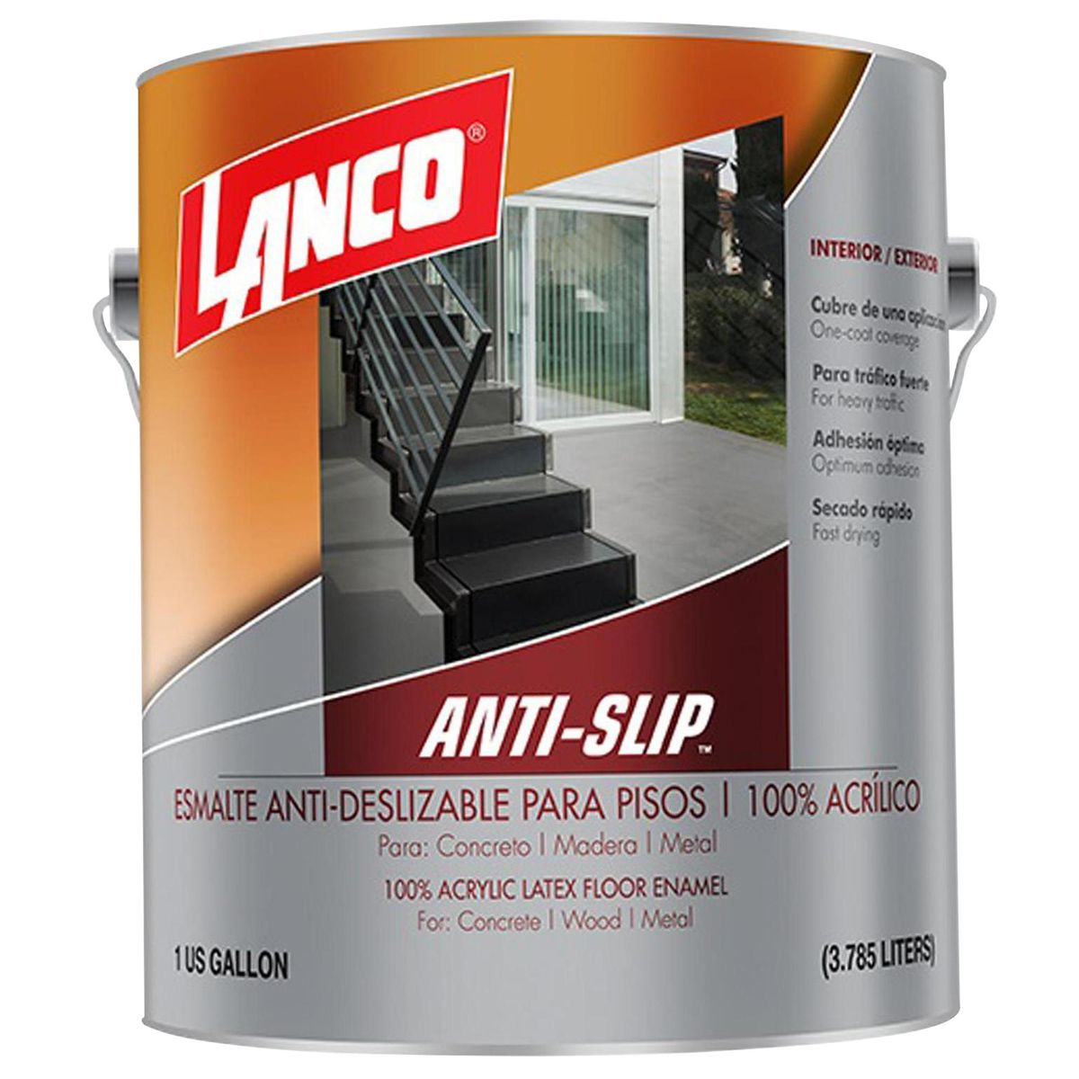 LANCO - Esmalte Antiderrapante Lata 1 galón(es) Gris