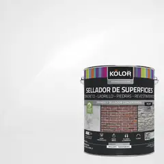 KOLOR - Sellador Superficies Satinado Transparente 1 galón(es)
