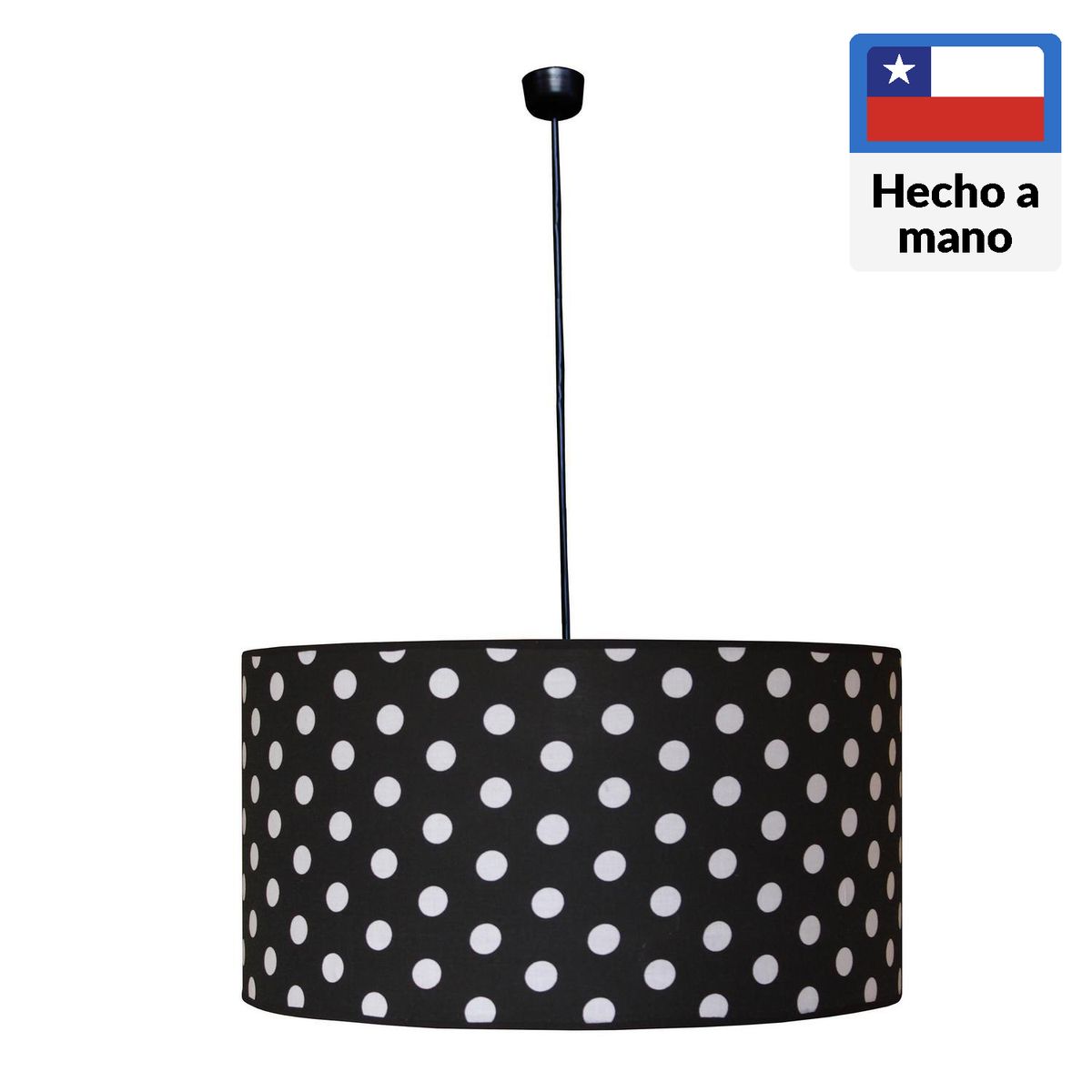 CAROLD STEVENS - Lámpara Colgante White Points 1 Luz Metal Negro