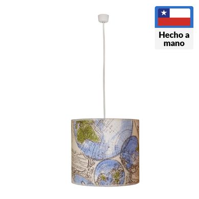 Lmpara colgante metal Blue World 1 Luz E27