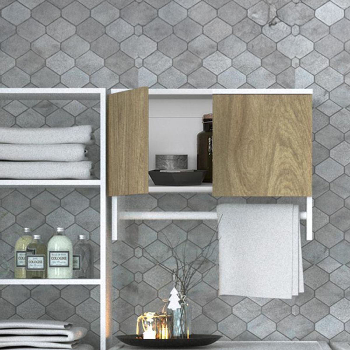 SILCOSIL - Mueble mural gabinete superior 60x35x45