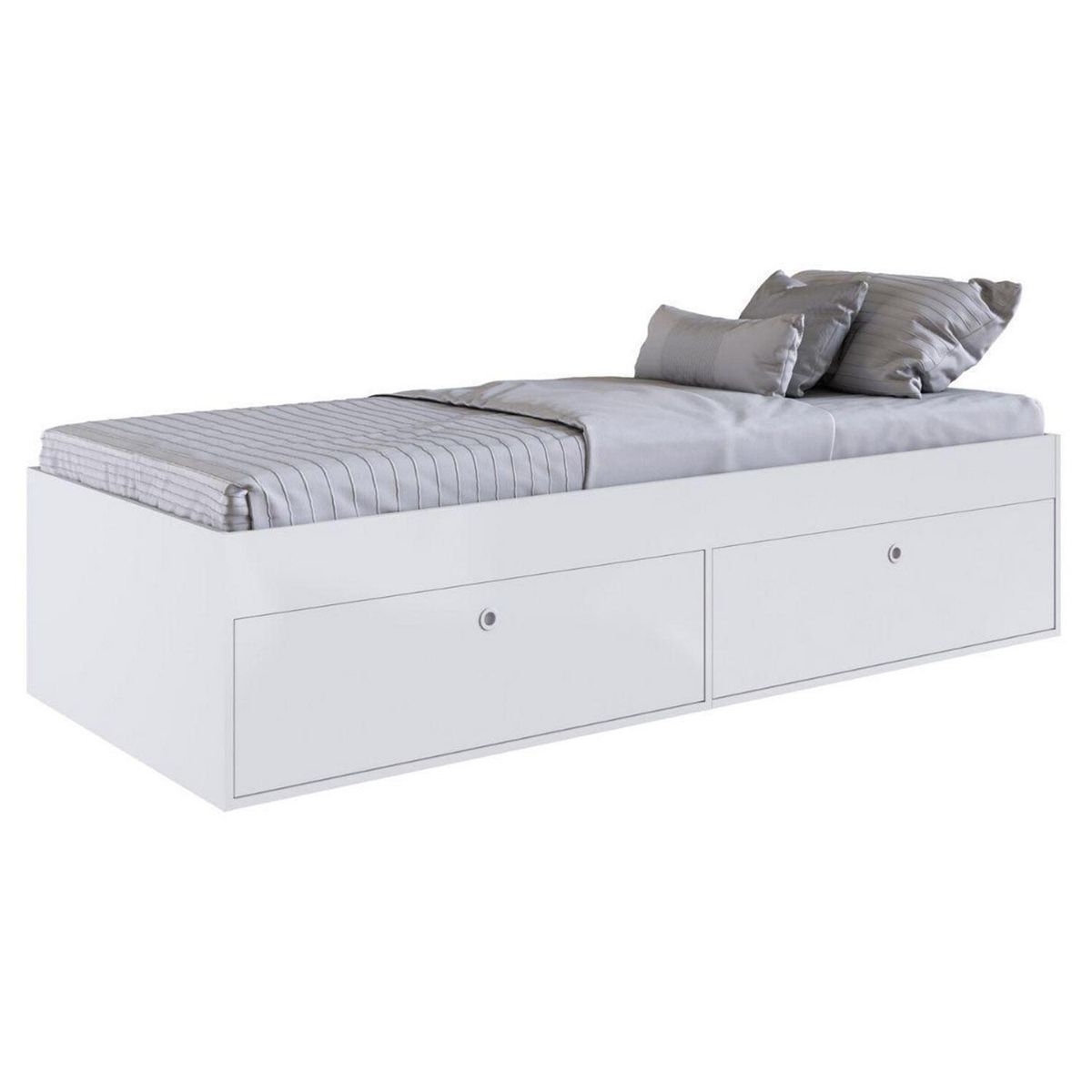 HOGA - Cama 1.5 plazas Blanco